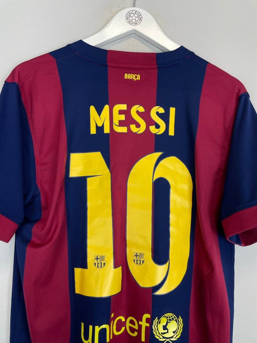 2014/15 BARCELONA MESSI 10 HOME SHIRT (L) NIKE - Cult Kits - Large - Buy Vintage Football Shirts, Authentic Retro Football Shirts For Sale, Classic Football Shirts & Soccer Jersey