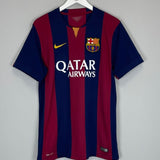 2014/15 BARCELONA MESSI 10 HOME SHIRT (L) NIKE - Cult Kits - Large - Buy Vintage Football Shirts, Authentic Retro Football Shirts For Sale, Classic Football Shirts & Soccer Jersey