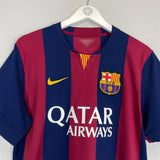 2014/15 BARCELONA MESSI 10 HOME SHIRT (L) NIKE - Cult Kits - Large - Buy Vintage Football Shirts, Authentic Retro Football Shirts For Sale, Classic Football Shirts & Soccer Jersey