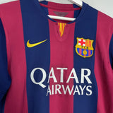 Shop 2014/15 BARCELONA MESSI #10 HOME SHIRT (M) NIKE, classic football shirts, vintage football shirts & retro soccer jerseys at Cult Kits