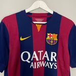 Shop 2014/15 BARCELONA MESSI #10 HOME SHIRT (M) NIKE, classic football shirts, vintage football shirts & retro soccer jerseys at Cult Kits