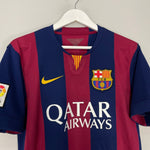 Shop 2014/15 BARCELONA MESSI #10 HOME SHIRT (M) NIKE, classic football shirts, vintage football shirts & retro soccer jerseys at Cult Kits