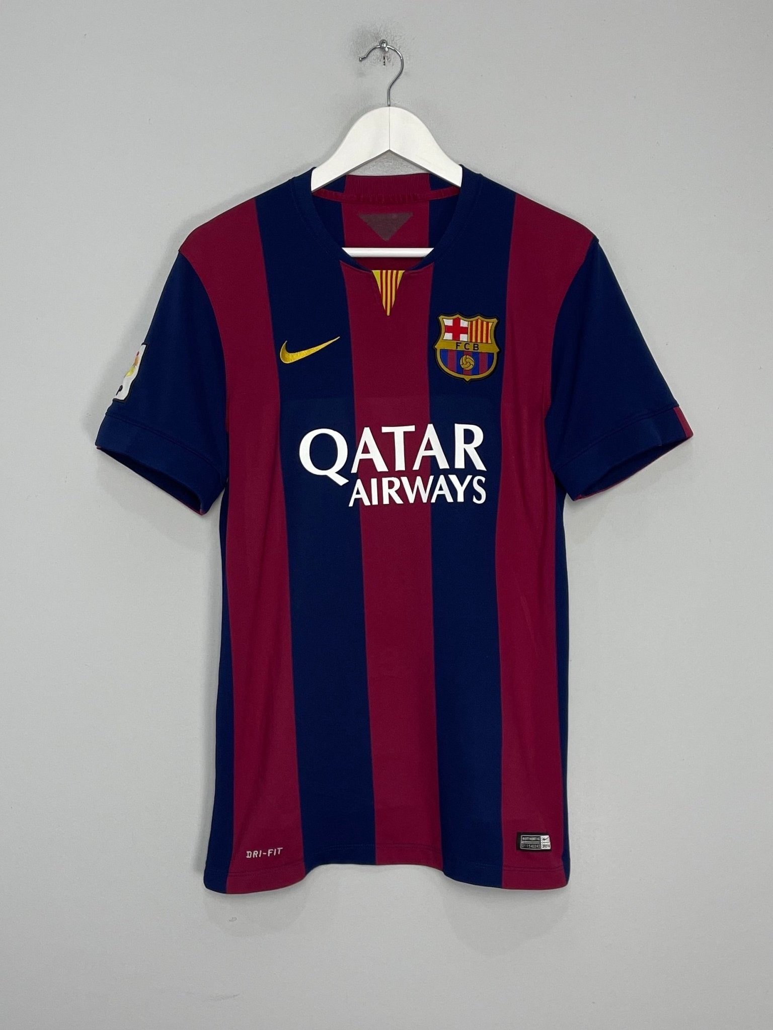 Shop 2014/15 BARCELONA MESSI #10 HOME SHIRT (M) NIKE, classic football shirts, vintage football shirts & retro soccer jerseys at Cult Kits