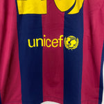 Shop 2014/15 BARCELONA MESSI #10 HOME SHIRT (M) NIKE, classic football shirts, vintage football shirts & retro soccer jerseys at Cult Kits
