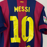 Shop 2014/15 BARCELONA MESSI #10 HOME SHIRT (M) NIKE, classic football shirts, vintage football shirts & retro soccer jerseys at Cult Kits