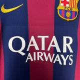 Shop 2014/15 BARCELONA MESSI #10 HOME SHIRT (M) NIKE, classic football shirts, vintage football shirts & retro soccer jerseys at Cult Kits