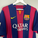 Shop 2014/15 BARCELONA MESSI #10 HOME SHIRT (XL) NIKE, classic football shirts, vintage football shirts & retro soccer jerseys at Cult Kits
