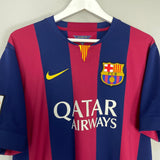Shop 2014/15 BARCELONA MESSI #10 HOME SHIRT (XL) NIKE, classic football shirts, vintage football shirts & retro soccer jerseys at Cult Kits