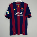 Shop 2014/15 BARCELONA MESSI #10 HOME SHIRT (XL) NIKE, classic football shirts, vintage football shirts & retro soccer jerseys at Cult Kits
