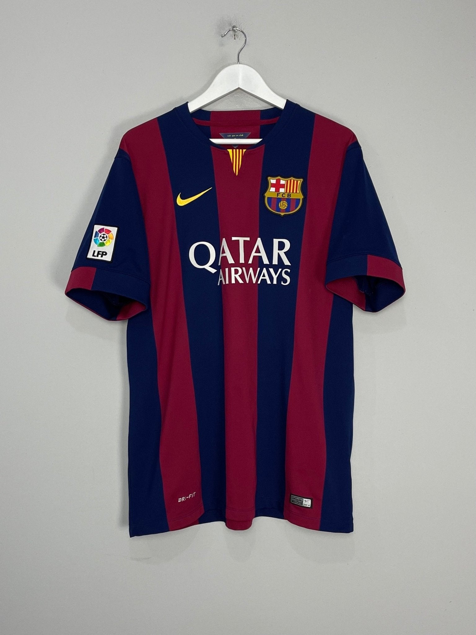 Shop 2014/15 BARCELONA MESSI #10 HOME SHIRT (XL) NIKE, classic football shirts, vintage football shirts & retro soccer jerseys at Cult Kits