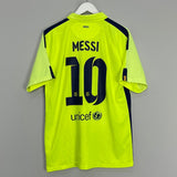 Shop 2014/15 BARCELONA MESSI #10 THIRD SHIRT (L) NIKE, classic football shirts, vintage football shirts & retro soccer jerseys at Cult Kits