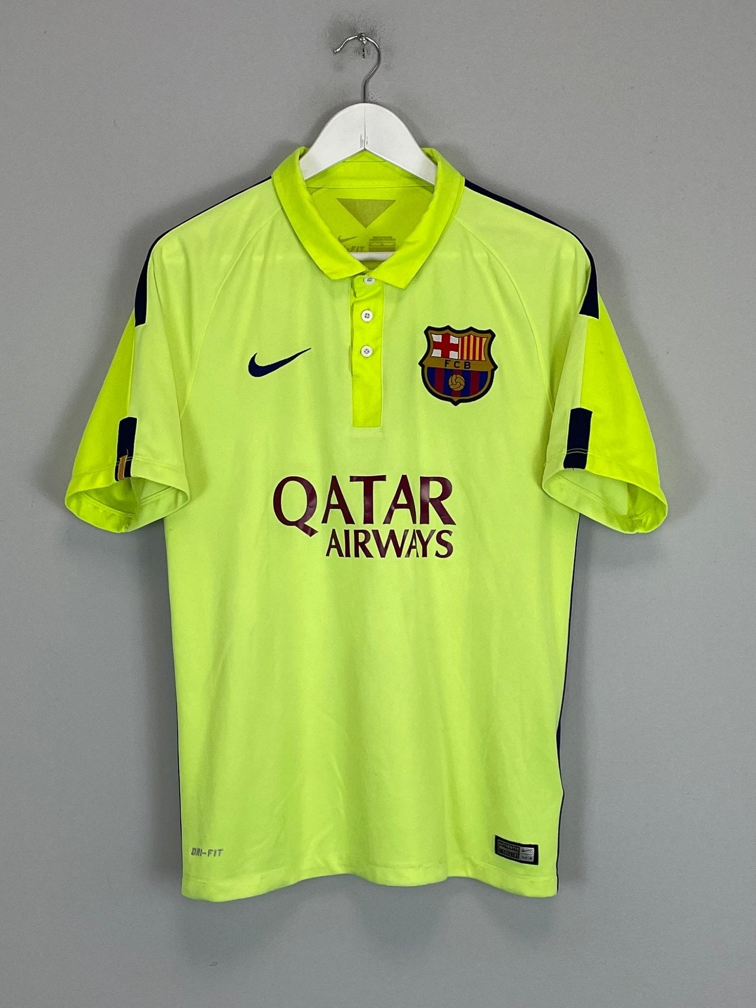 Shop 2014/15 BARCELONA MESSI #10 THIRD SHIRT (M) NIKE, classic football shirts, vintage football shirts & retro soccer jerseys at Cult Kits