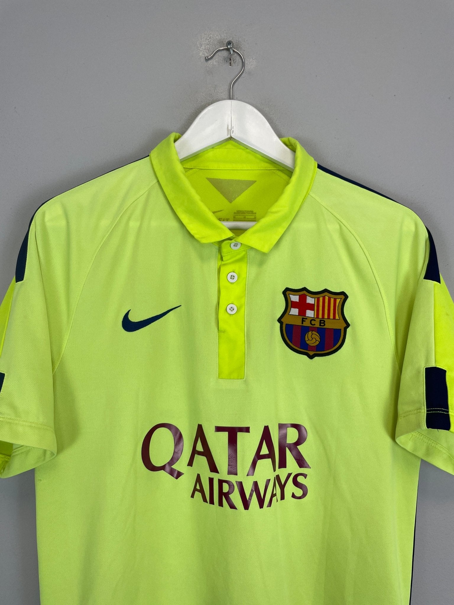Shop 2014/15 BARCELONA MESSI #10 THIRD SHIRT (M) NIKE, classic football shirts, vintage football shirts & retro soccer jerseys at Cult Kits