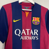 Shop 2014/15 BARCELONA NEYMAR JR #11 HOME SHIRT (S) NIKE, classic football shirts, vintage football shirts & retro soccer jerseys at Cult Kits