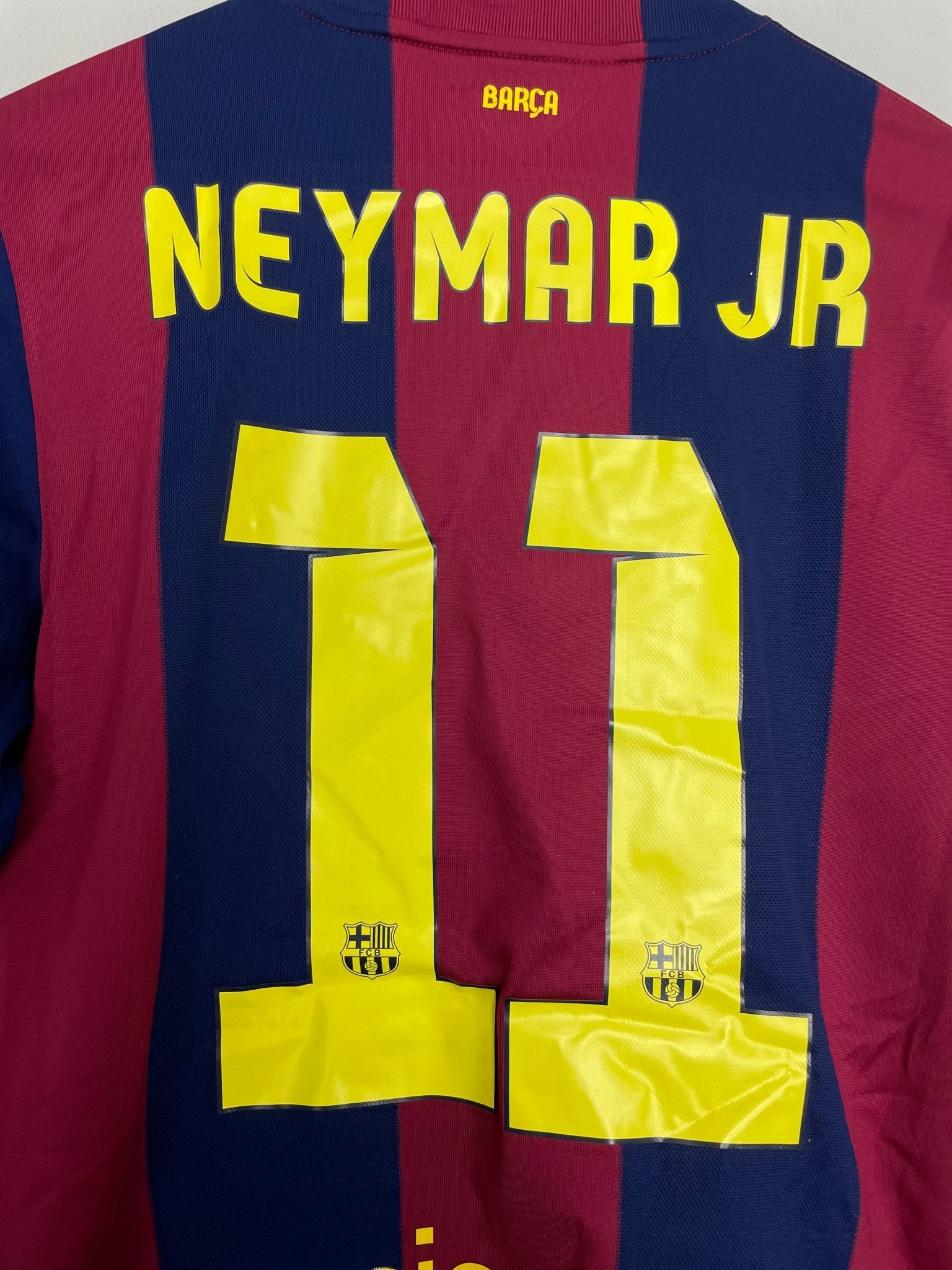Shop 2014/15 BARCELONA NEYMAR JR #11 HOME SHIRT (S) NIKE, classic football shirts, vintage football shirts & retro soccer jerseys at Cult Kits