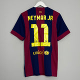 Shop 2014/15 BARCELONA NEYMAR JR #11 HOME SHIRT (S) NIKE, classic football shirts, vintage football shirts & retro soccer jerseys at Cult Kits
