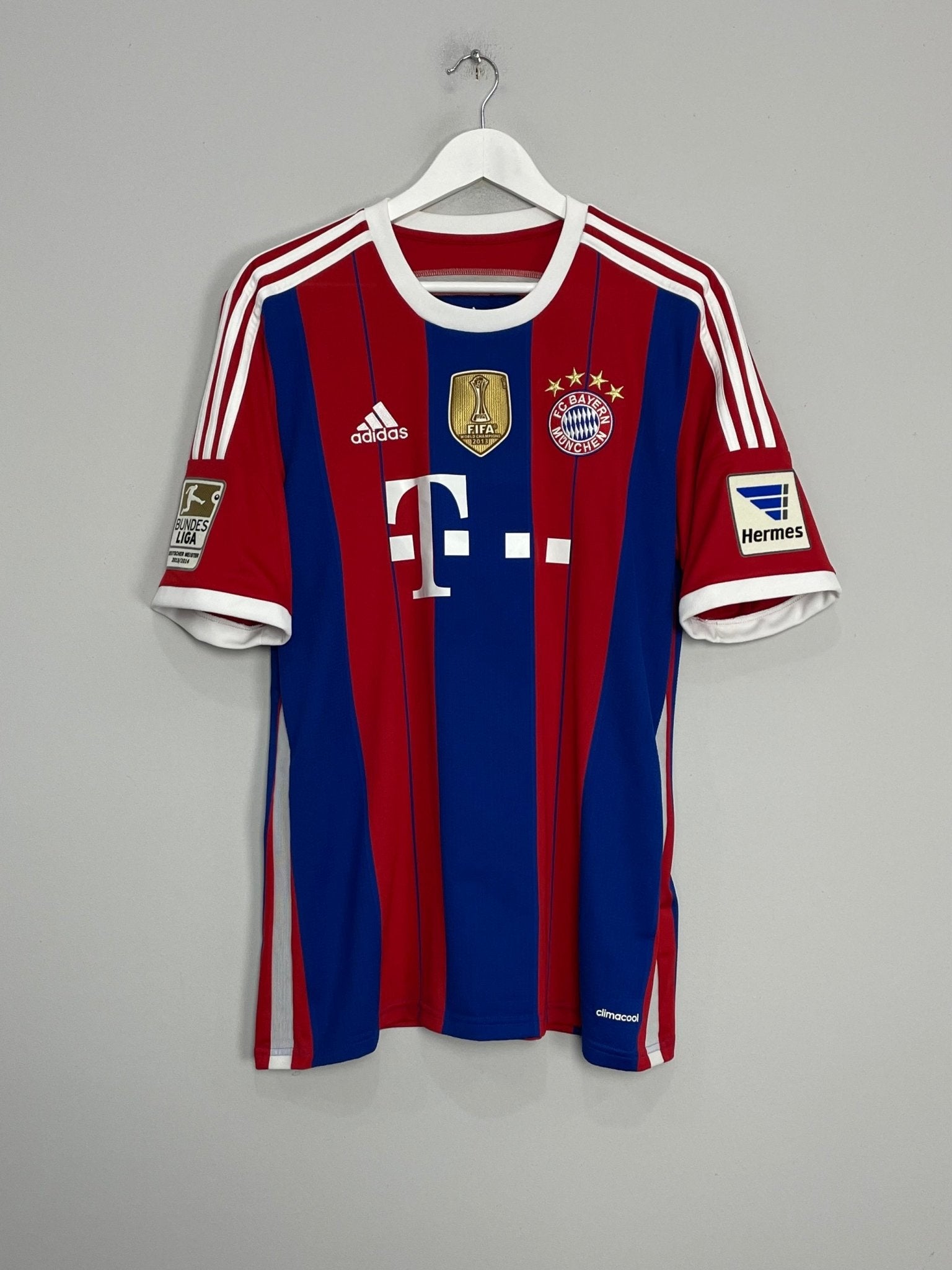 Shop 2014/15 BAYERN MUNICH ALONSO #3 HOME SHIRT (L) ADIDAS, classic football shirts, vintage football shirts & retro soccer jerseys at Cult Kits