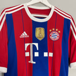 Shop 2014/15 BAYERN MUNICH ALONSO #3 HOME SHIRT (L) ADIDAS, classic football shirts, vintage football shirts & retro soccer jerseys at Cult Kits