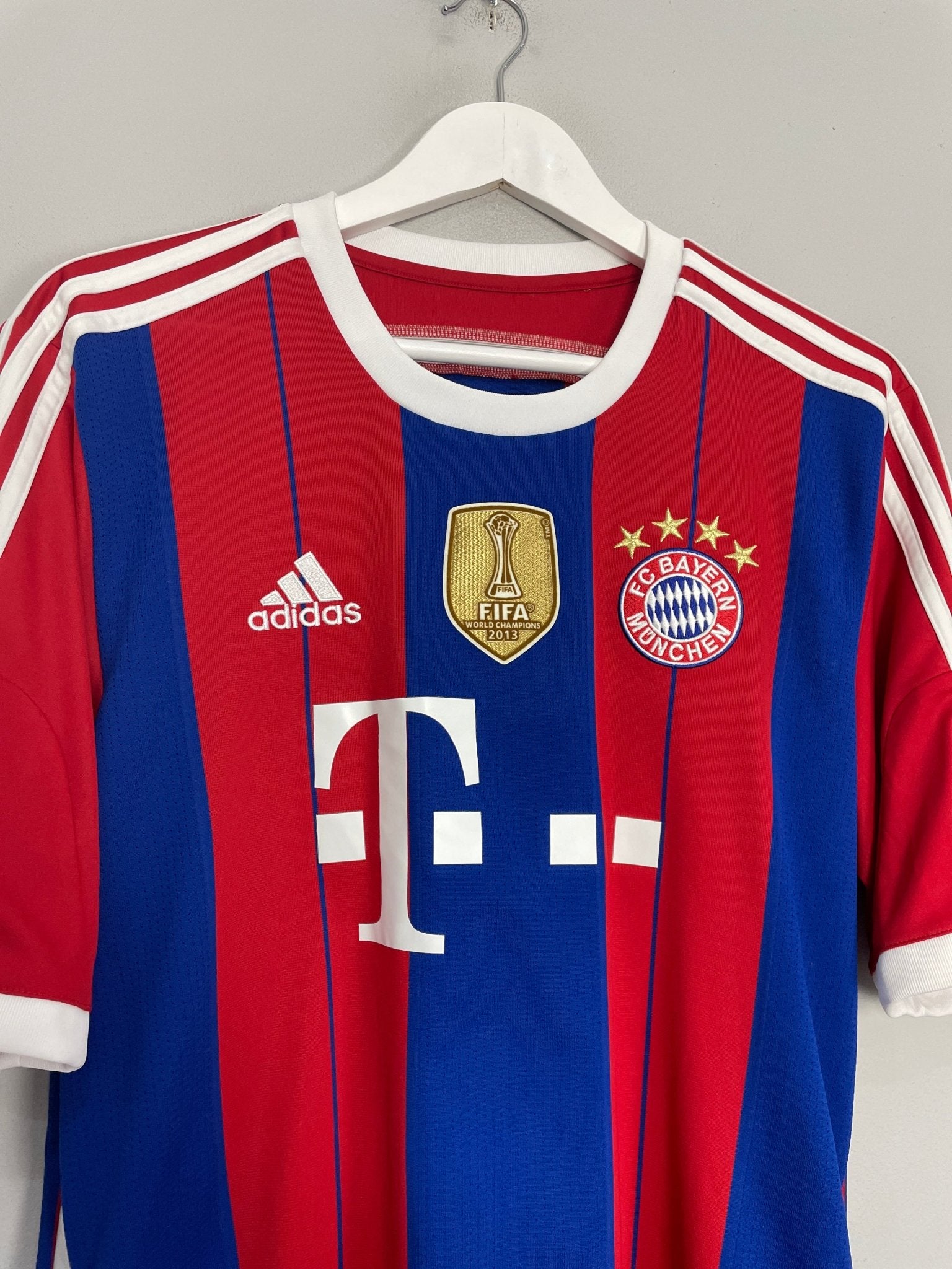 Shop 2014/15 BAYERN MUNICH ALONSO #3 HOME SHIRT (L) ADIDAS, classic football shirts, vintage football shirts & retro soccer jerseys at Cult Kits