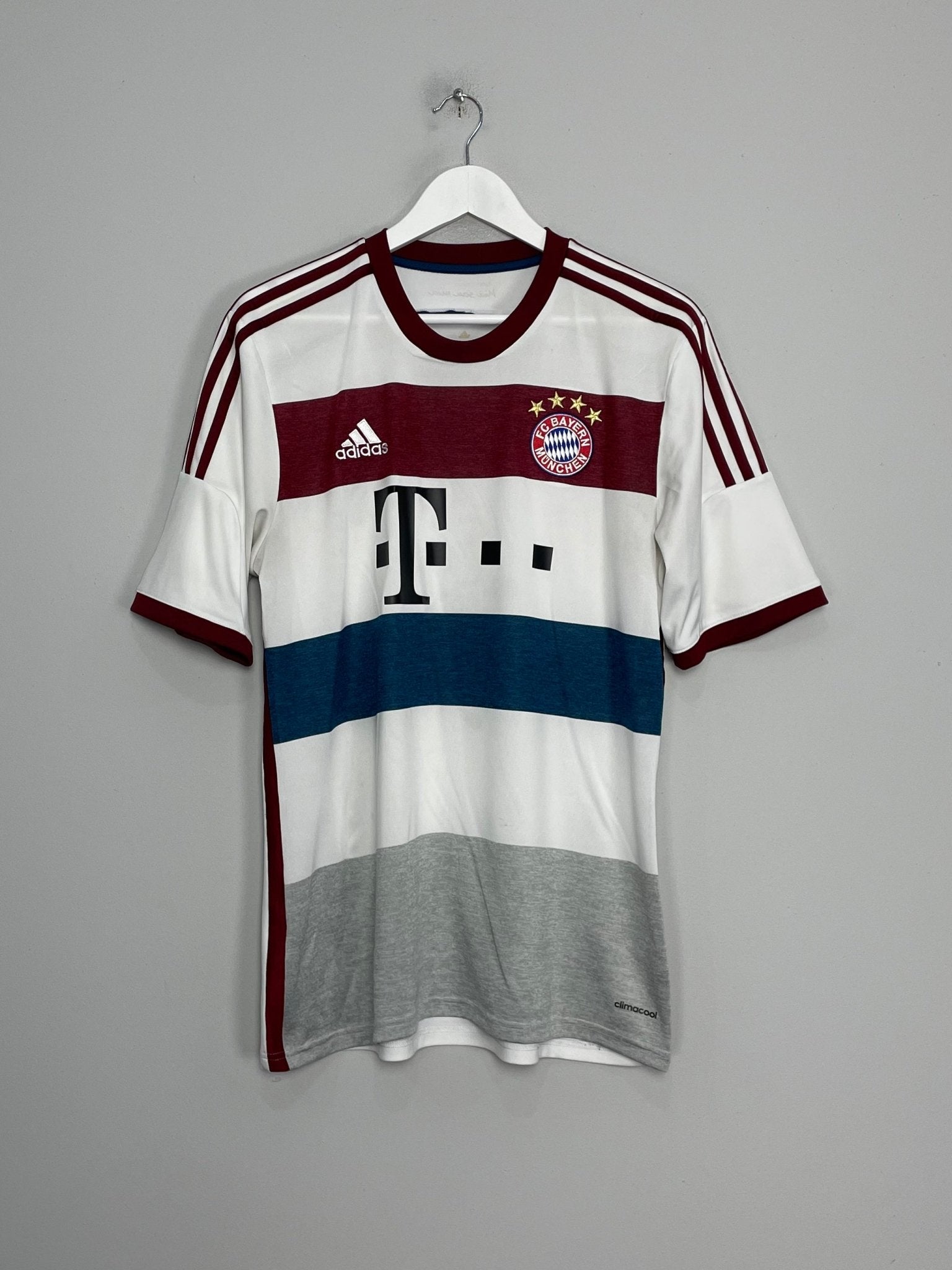 Shop 2014/15 BAYERN MUNICH AWAY SHIRT (L) ADIDAS, classic football shirts, vintage football shirts & retro soccer jerseys at Cult Kits