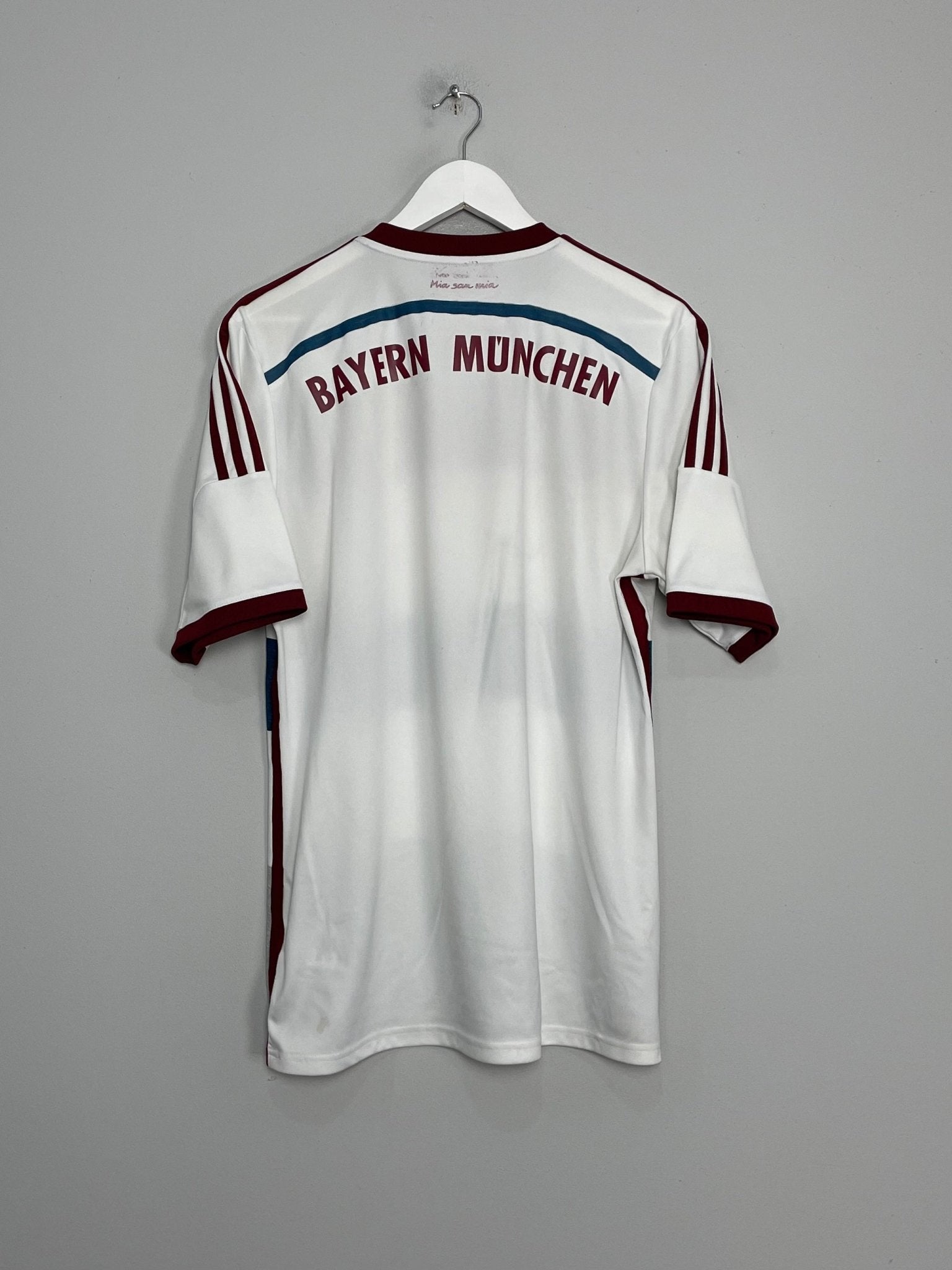 Shop 2014/15 BAYERN MUNICH AWAY SHIRT (L) ADIDAS, classic football shirts, vintage football shirts & retro soccer jerseys at Cult Kits