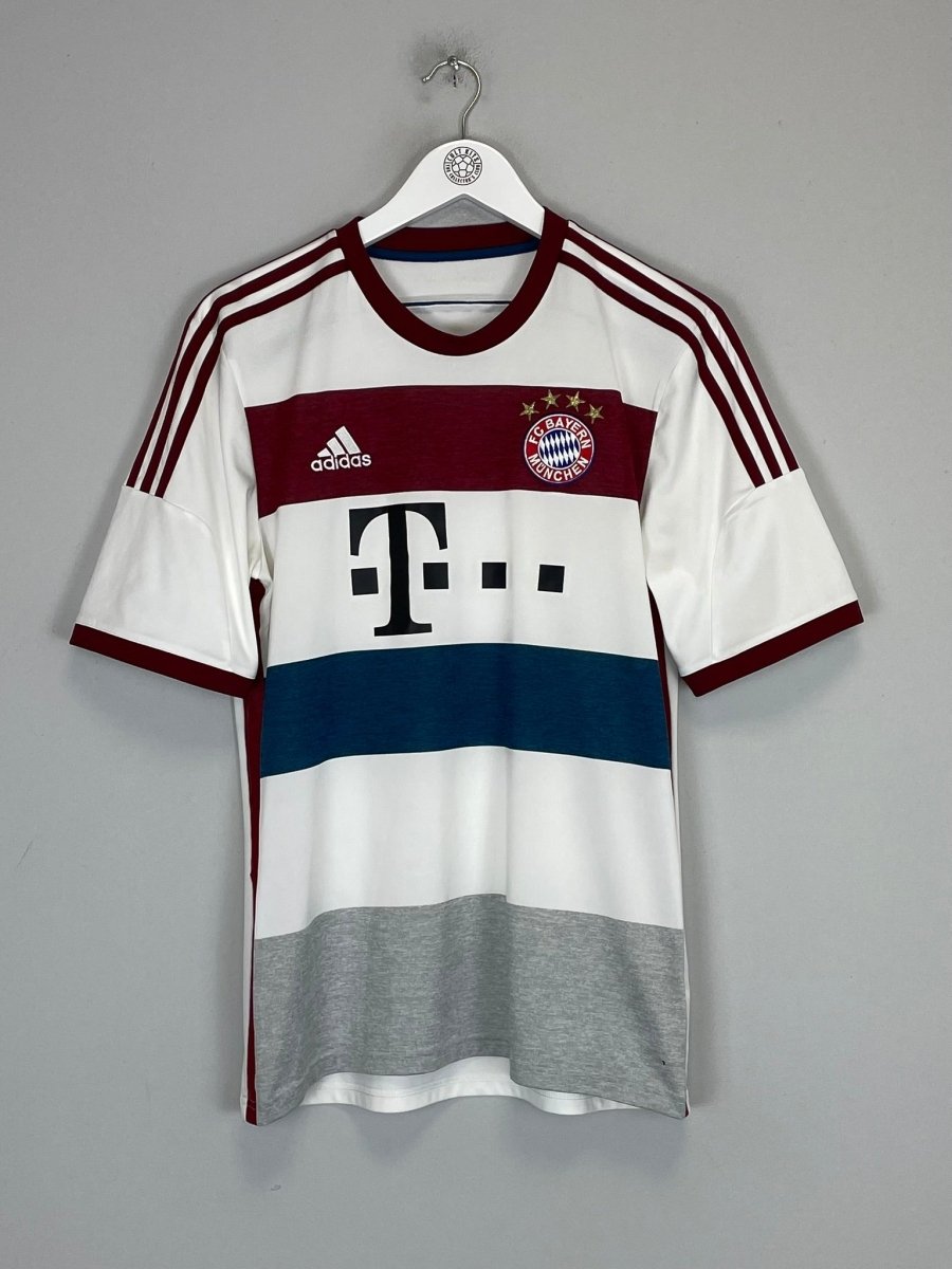 2014/15 BAYERN MUNICH AWAY SHIRT (M) ADIDAS - Cult Kits - Medium - Buy Vintage Football Shirts, Authentic Retro Football Shirts For Sale, Classic Football Shirts & Soccer Jersey