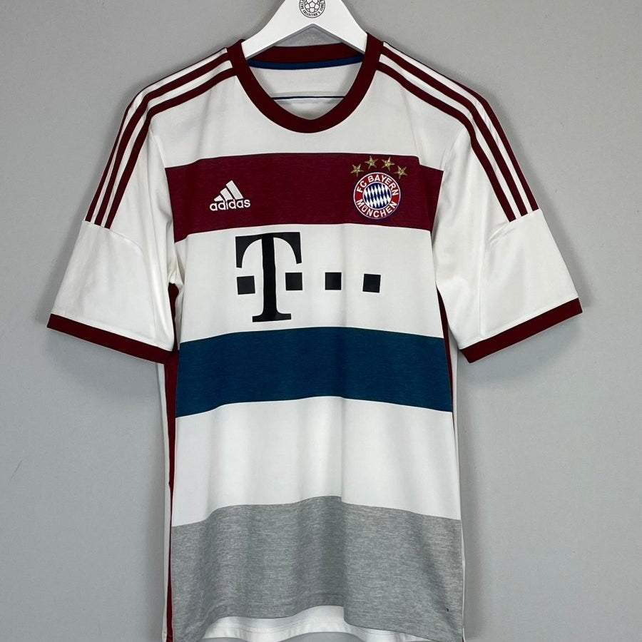 2014/15 BAYERN MUNICH AWAY SHIRT (M) ADIDAS - Cult Kits - Medium - Buy Vintage Football Shirts, Authentic Retro Football Shirts For Sale, Classic Football Shirts & Soccer Jersey