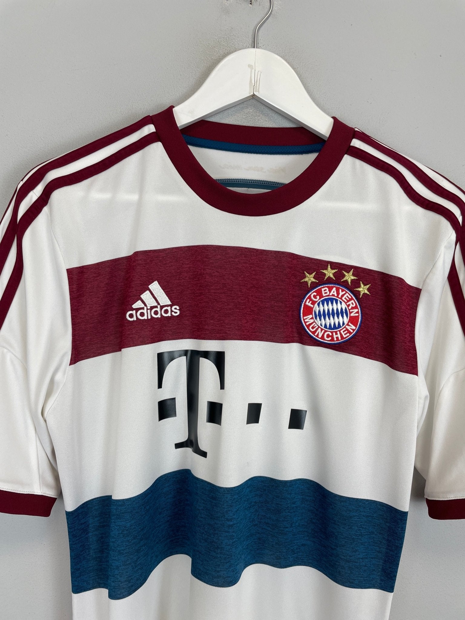 Shop 2014/15 BAYERN MUNICH LEWANDOWSKI #9 AWAY SHIRT (M) ADIDAS, classic football shirts, vintage football shirts & retro soccer jerseys at Cult Kits