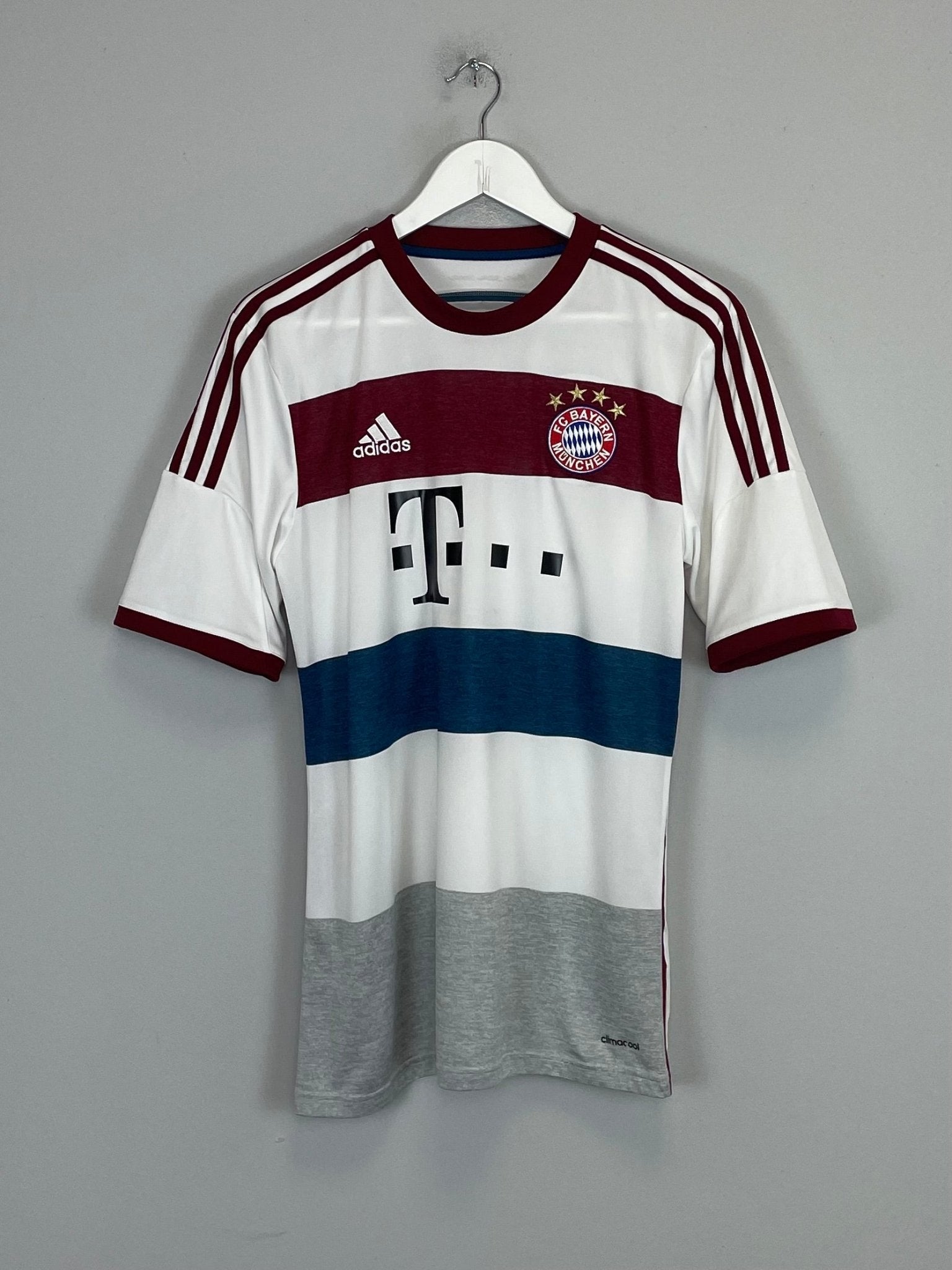 Shop 2014/15 BAYERN MUNICH LEWANDOWSKI #9 AWAY SHIRT (M) ADIDAS, classic football shirts, vintage football shirts & retro soccer jerseys at Cult Kits