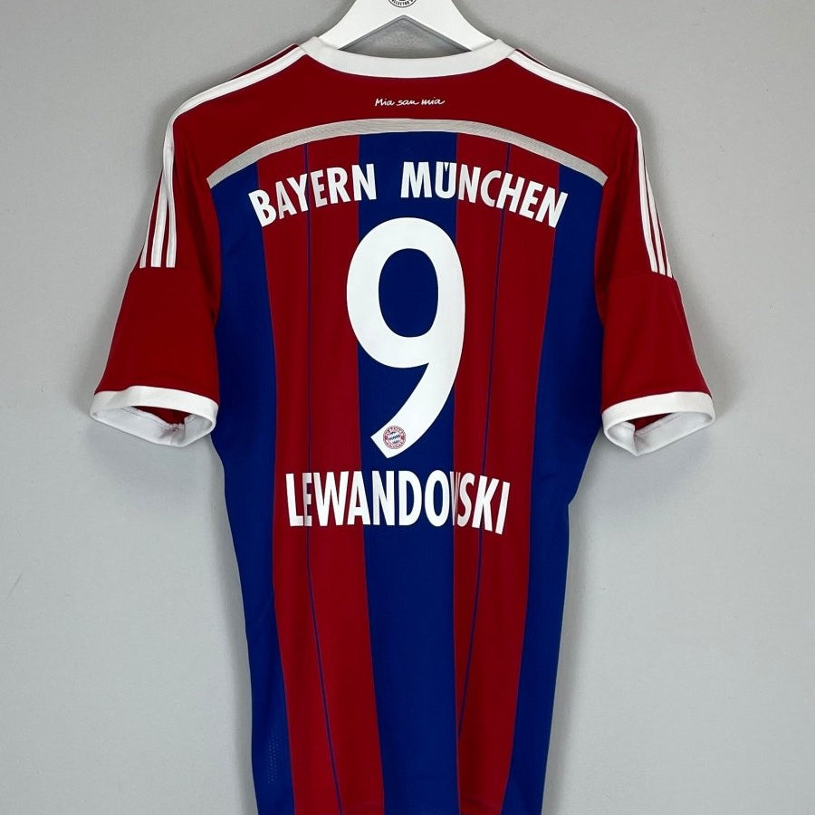 2014/15 BAYERN MUNICH LEWANDOWSKI 9 HOME SHIRT (M) ADIDAS - Cult Kits - Medium - Buy Vintage Football Shirts, Authentic Retro Football Shirts For Sale, Classic Football Shirts & Soccer Jersey