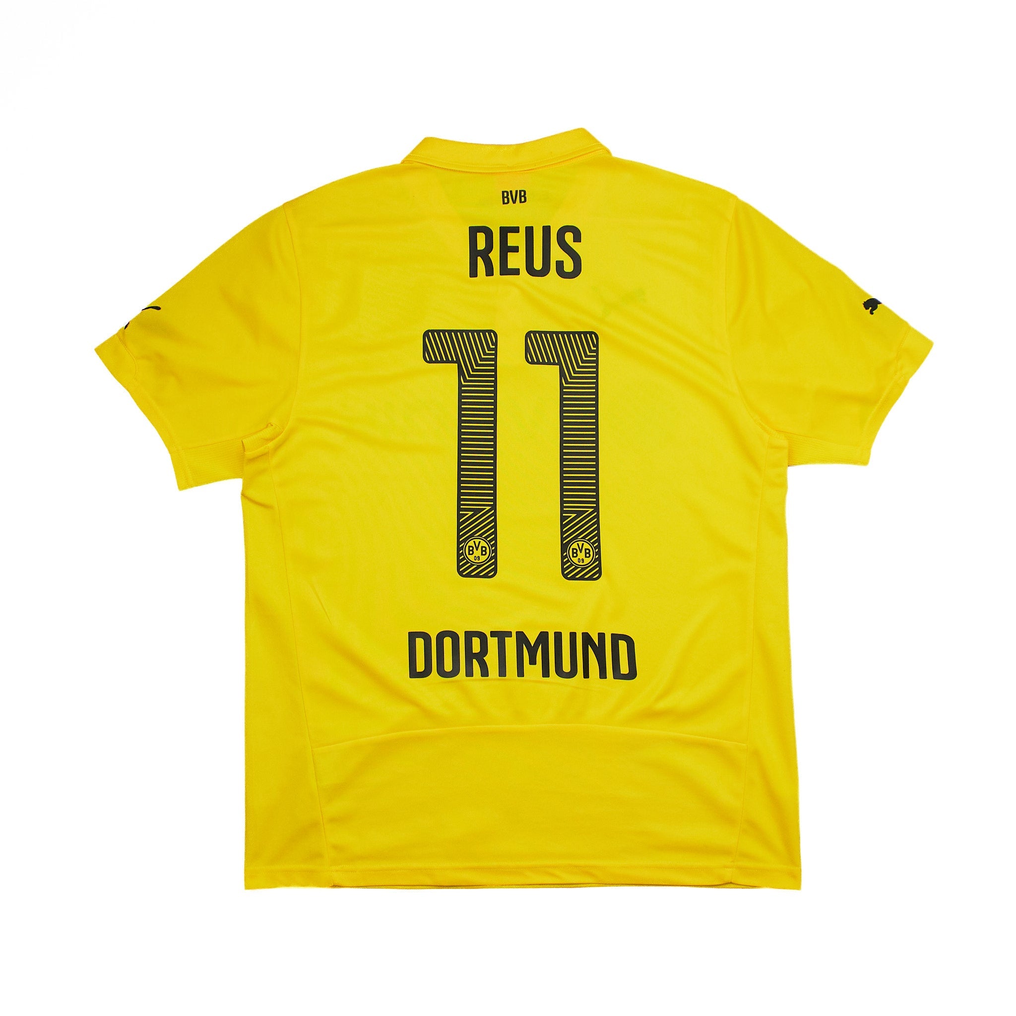 Buy 2014/15 Borussia Dortmund Reus 11 European Home Shirt (L) Puma ~ Free worldwide shipping ~ Authentic Vintage Football Shirts from Cult Kits