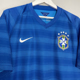 Shop 2014/15 BRAZIL AWAY SHIRT (XL) NIKE, classic football shirts, vintage football shirts & retro soccer jerseys at Cult Kits