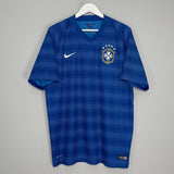 Shop 2014/15 BRAZIL AWAY SHIRT (XL) NIKE, classic football shirts, vintage football shirts & retro soccer jerseys at Cult Kits