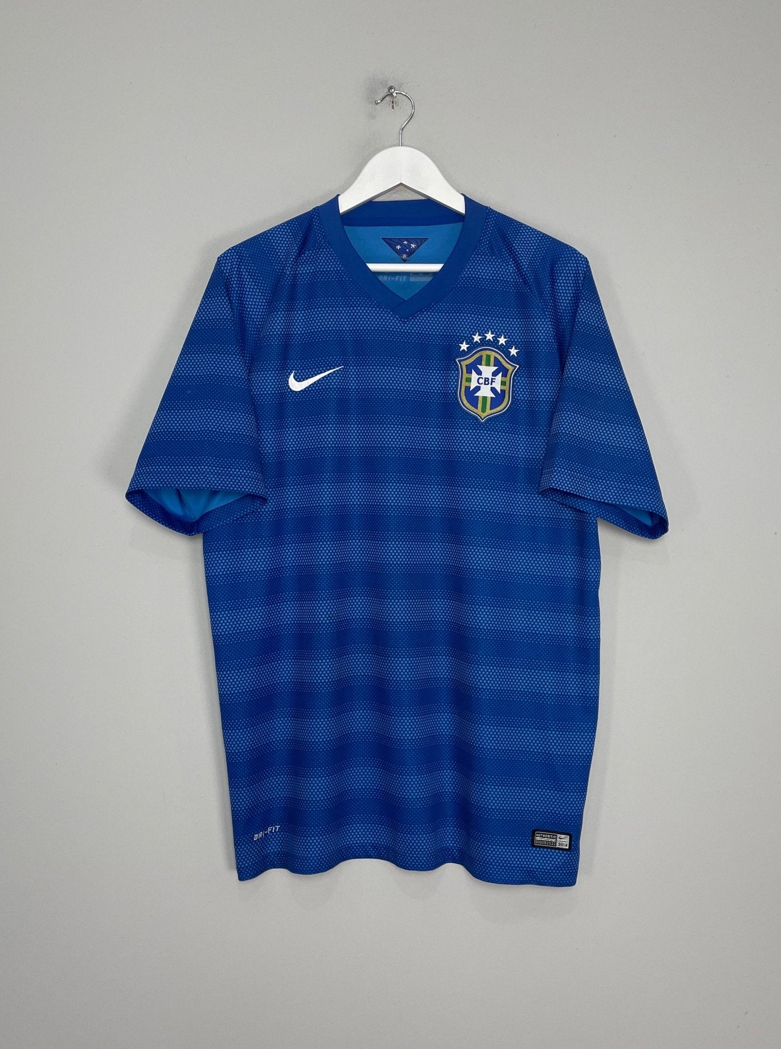 Shop 2014/15 BRAZIL AWAY SHIRT (XL) NIKE, classic football shirts, vintage football shirts & retro soccer jerseys at Cult Kits