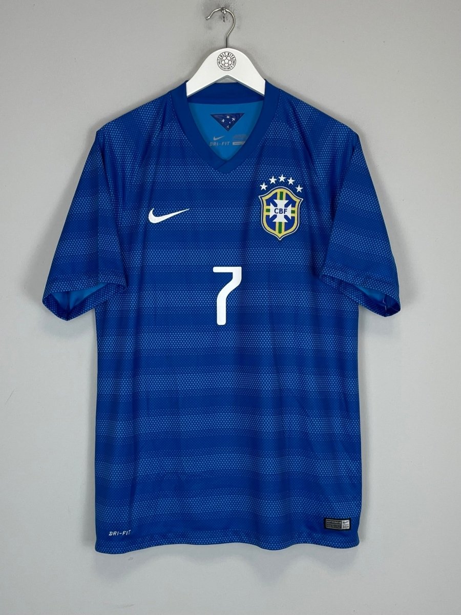 2014/15 BRAZIL HULK 7 AWAY SHIRT (L) NIKE - Cult Kits - Large - Buy Vintage Football Shirts, Authentic Retro Football Shirts For Sale, Classic Football Shirts & Soccer Jersey