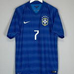 2014/15 BRAZIL HULK 7 AWAY SHIRT (L) NIKE - Cult Kits - Large - Buy Vintage Football Shirts, Authentic Retro Football Shirts For Sale, Classic Football Shirts & Soccer Jersey