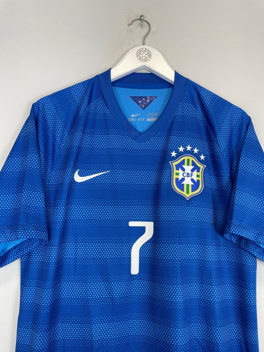 2014/15 BRAZIL HULK 7 AWAY SHIRT (L) NIKE - Cult Kits - Large - Buy Vintage Football Shirts, Authentic Retro Football Shirts For Sale, Classic Football Shirts & Soccer Jersey