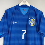2014/15 BRAZIL HULK 7 AWAY SHIRT (L) NIKE - Cult Kits - Large - Buy Vintage Football Shirts, Authentic Retro Football Shirts For Sale, Classic Football Shirts & Soccer Jersey