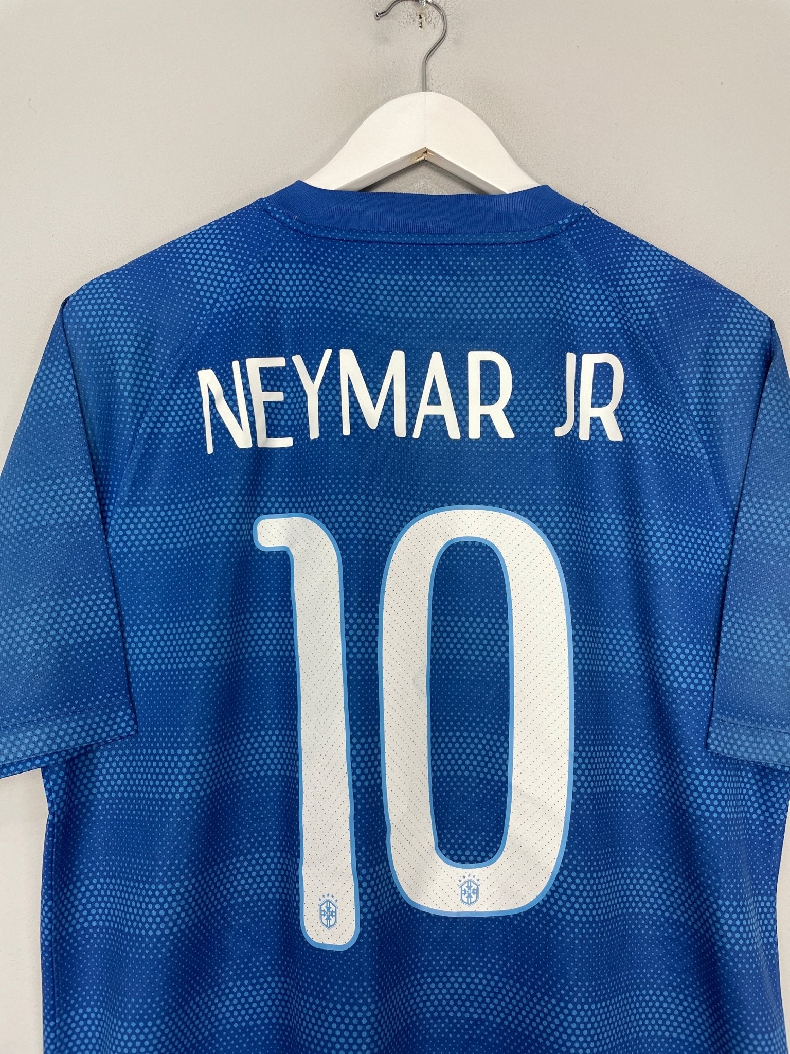 Shop 2014/15 BRAZIL NEYMAR #10 AWAY SHIRT (L) NIKE, classic football shirts, vintage football shirts & retro soccer jerseys at Cult Kits