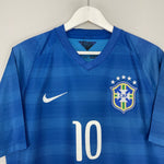 Shop 2014/15 BRAZIL NEYMAR #10 AWAY SHIRT (L) NIKE, classic football shirts, vintage football shirts & retro soccer jerseys at Cult Kits