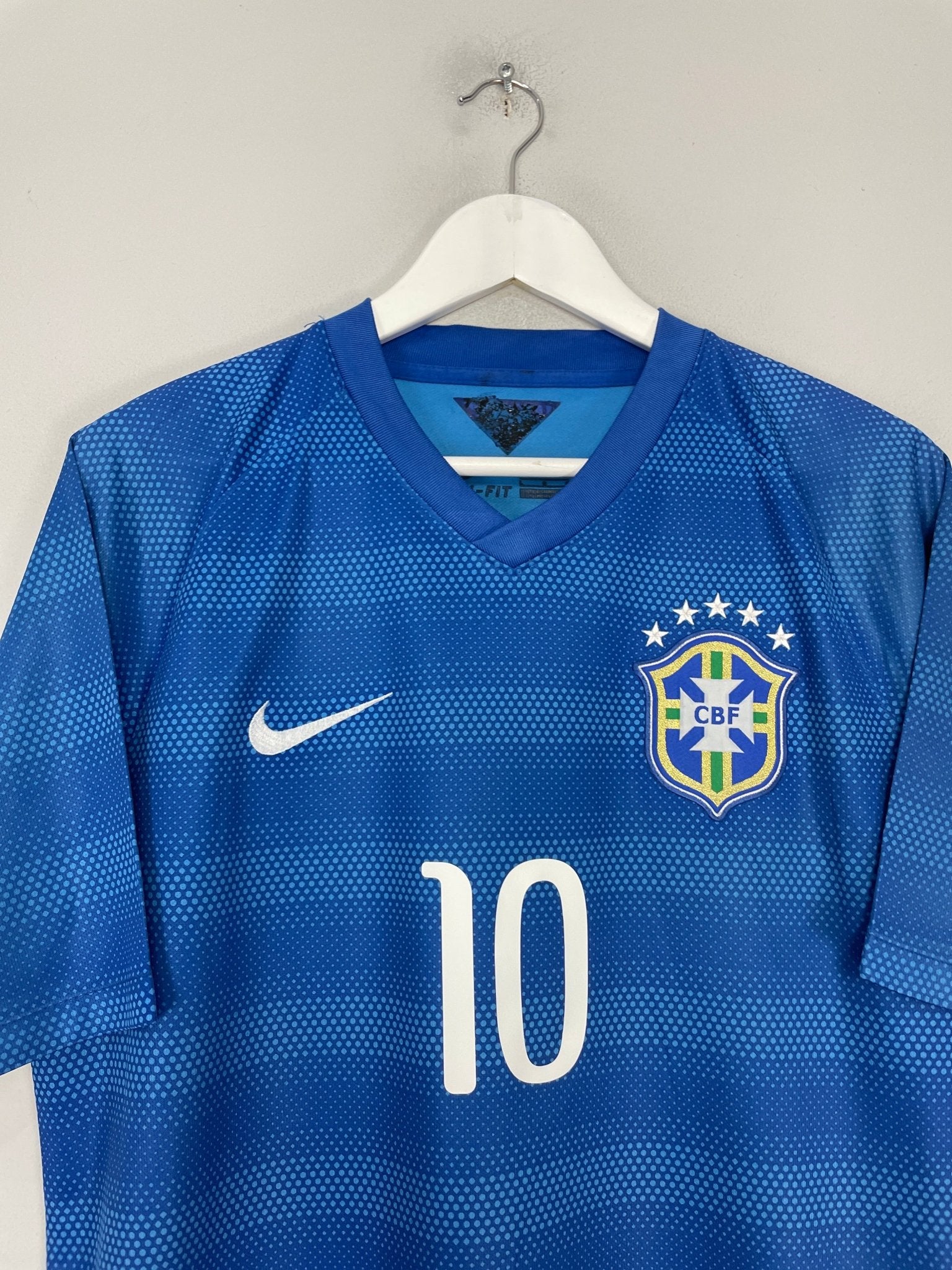 Shop 2014/15 BRAZIL NEYMAR #10 AWAY SHIRT (L) NIKE, classic football shirts, vintage football shirts & retro soccer jerseys at Cult Kits