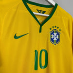 Shop 2014/15 BRAZIL NEYMAR #10 HOME SHIRT (M) NIKE, classic football shirts, vintage football shirts & retro soccer jerseys at Cult Kits