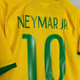 Shop 2014/15 BRAZIL NEYMAR #10 HOME SHIRT (M) NIKE, classic football shirts, vintage football shirts & retro soccer jerseys at Cult Kits