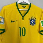 Shop 2014/15 BRAZIL NEYMAR JR #10 *AUTHENTIC* HOME SHIRT (XL) NIKE, classic football shirts, vintage football shirts & retro soccer jerseys at Cult Kits