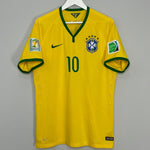 Shop 2014/15 BRAZIL NEYMAR JR #10 *AUTHENTIC* HOME SHIRT (XL) NIKE, classic football shirts, vintage football shirts & retro soccer jerseys at Cult Kits