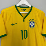 Shop 2014/15 BRAZIL NEYMAR JR #10 HOME SHIRT (L) NIKE, classic football shirts, vintage football shirts & retro soccer jerseys at Cult Kits