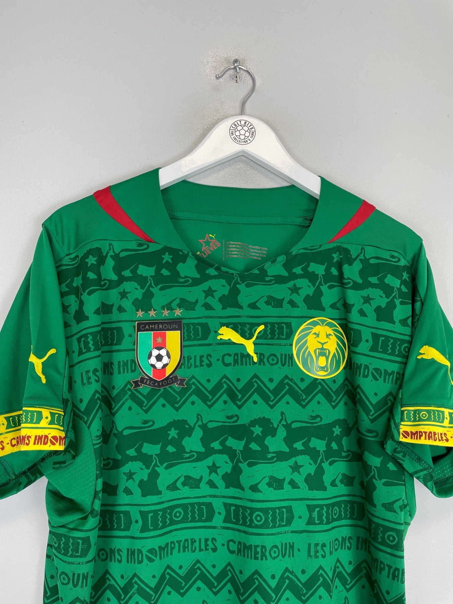 Shop 2014/15 CAMEROON HOME SHIRT (L) PUMA, classic football shirts, vintage football shirts & retro soccer jerseys at Cult Kits