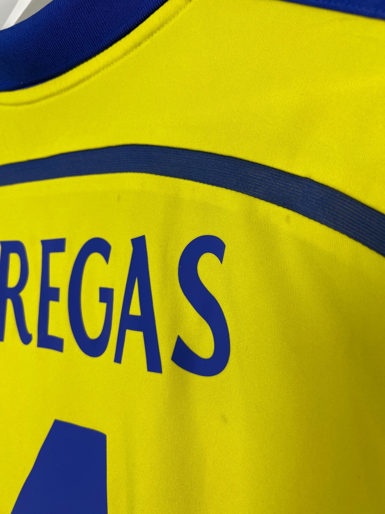 Shop 2014/15 CHELSEA FABREGAS #4 C/L AWAY SHIRT (M) ADIDAS, classic football shirts, vintage football shirts & retro soccer jerseys at Cult Kits