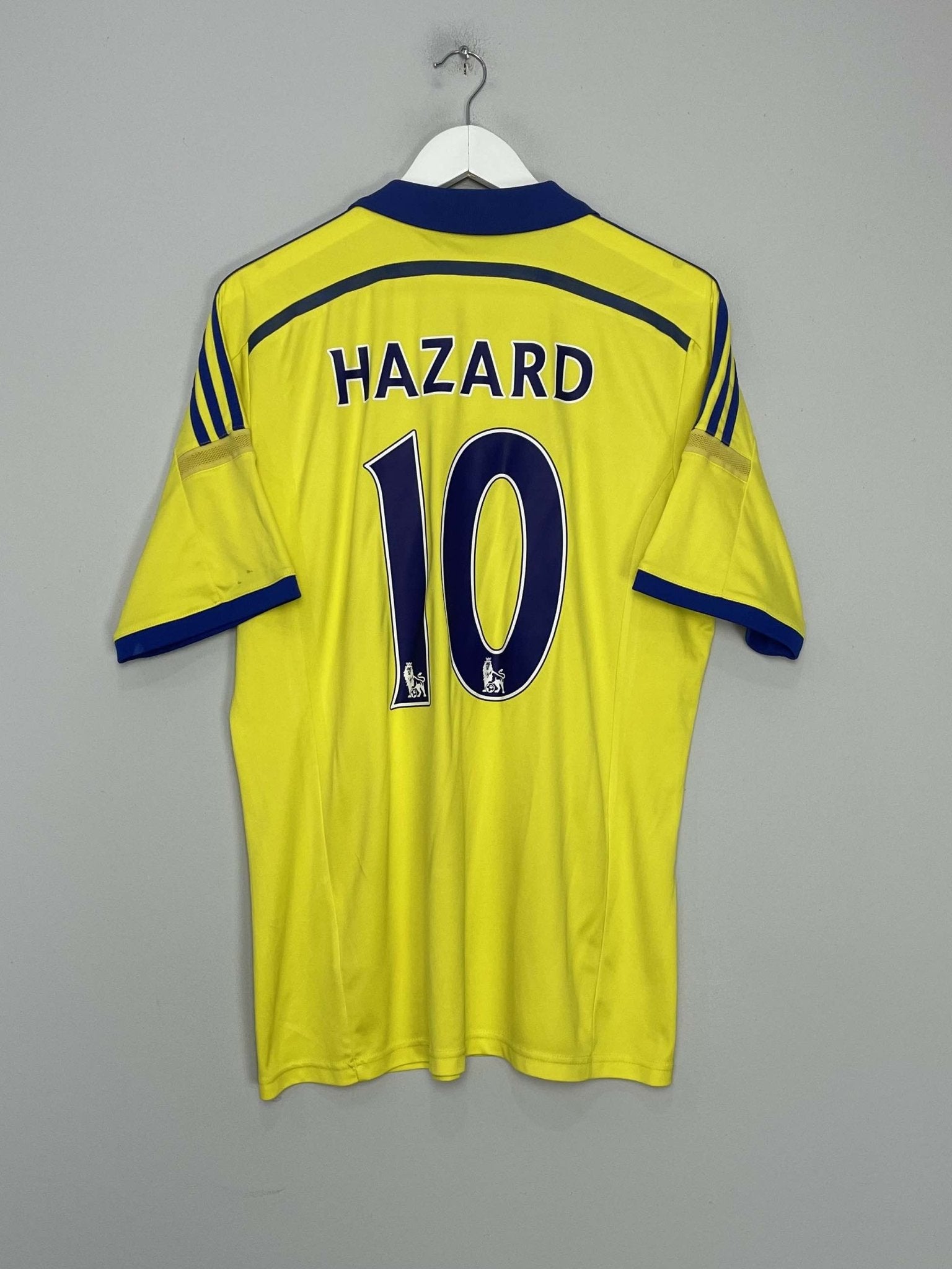 Shop 2014/15 CHELSEA HAZARD #10 AWAY SHIRT (L) ADIDAS, classic football shirts, vintage football shirts & retro soccer jerseys at Cult Kits