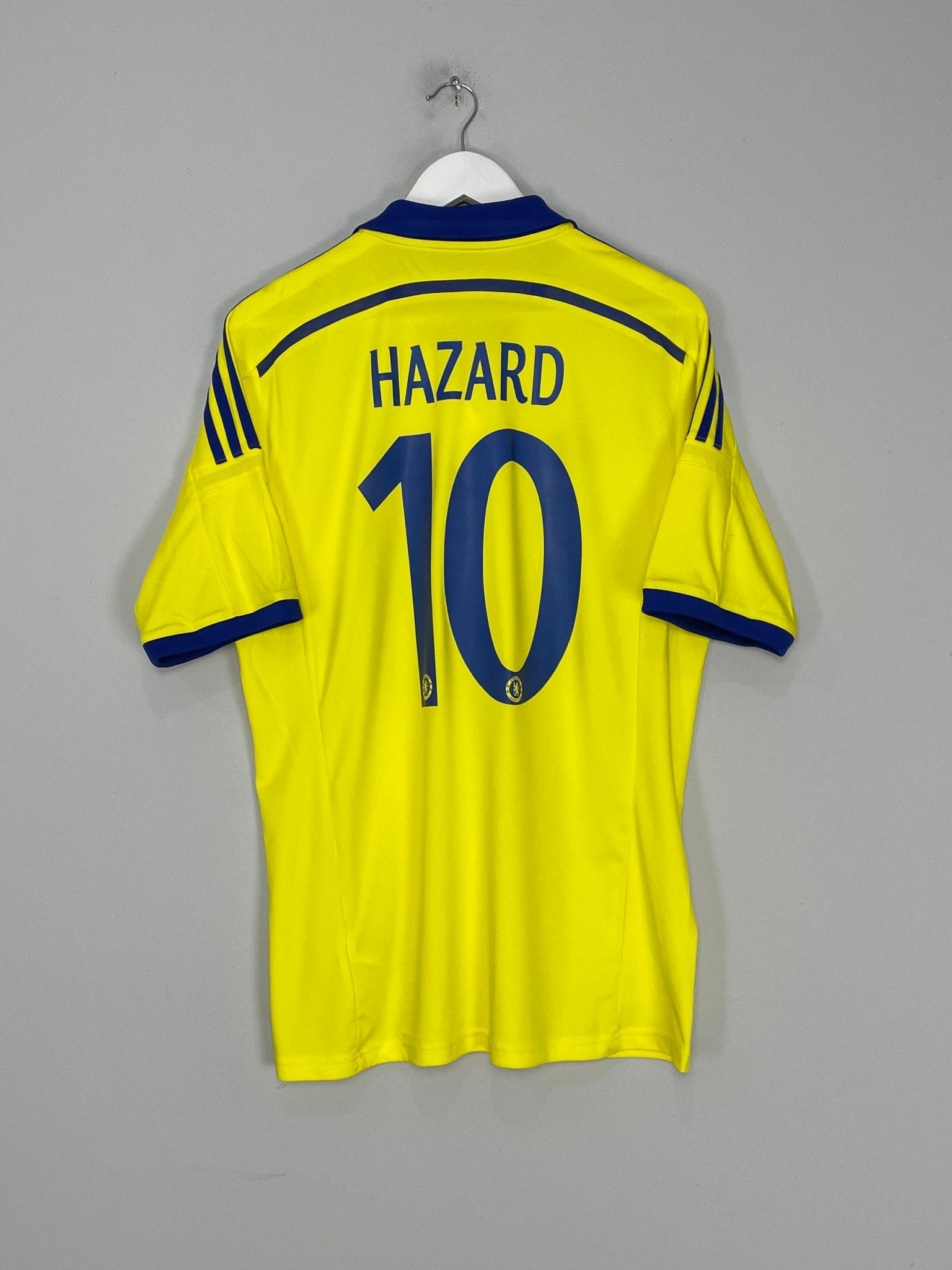 Shop 2014/15 CHELSEA HAZARD #10 AWAY SHIRT (L) ADIDAS, classic football shirts, vintage football shirts & retro soccer jerseys at Cult Kits